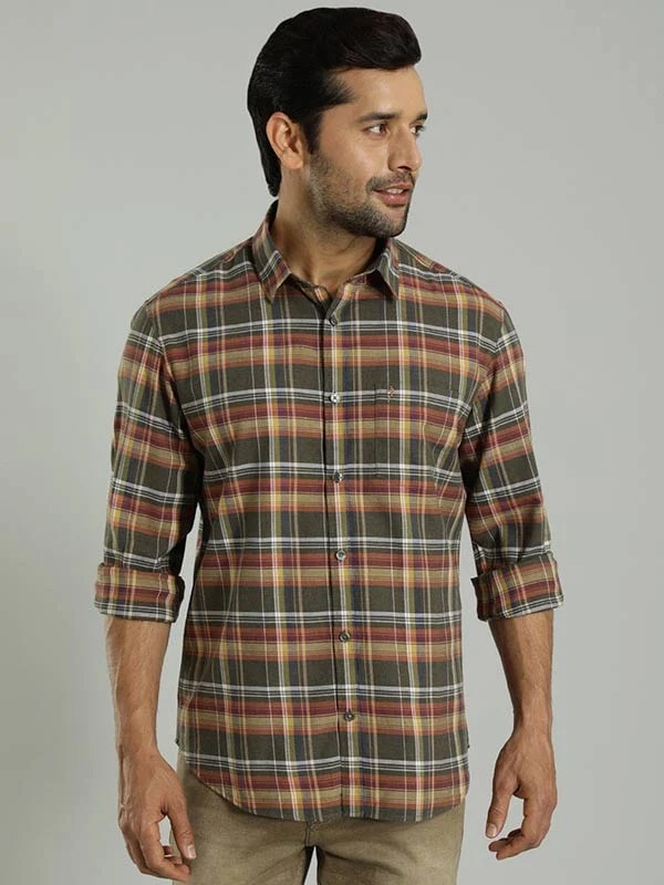 Indian Terrain Men Checkered Multicolor Shirt